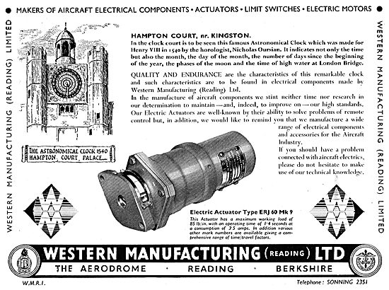 Western Manufacturing  - Electrical Actuators                    