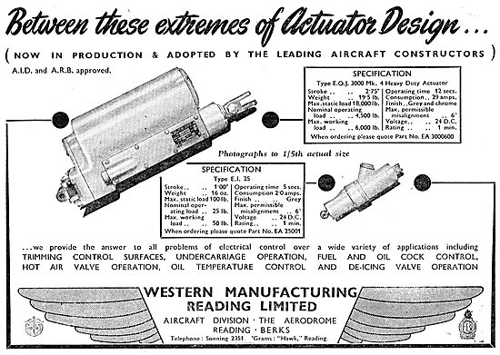 Western Manufacturing  - Electrical Actuators                    