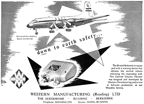 Western Manufacturing  - Aircraft Controls                       