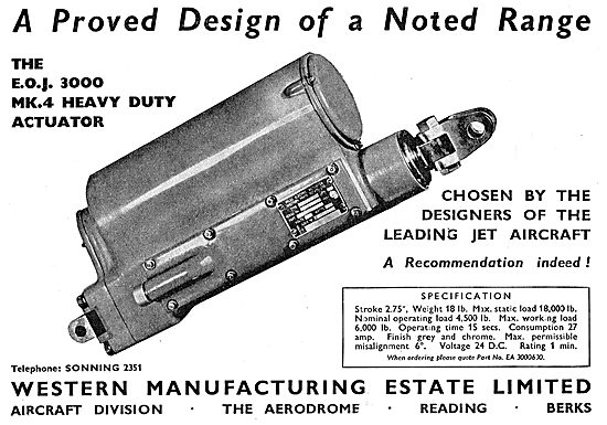 Western Manufacturing  - Electrical Actuators - EOJ.3000 Mk4     