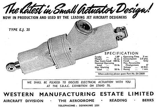 Western Manufacturing  - Electrical Actuators - EJ25             