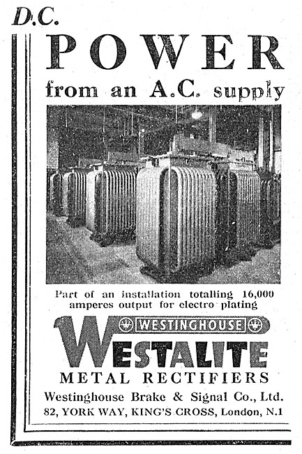 Westinghouse Westalite Industrial Metal Rectifiers               
