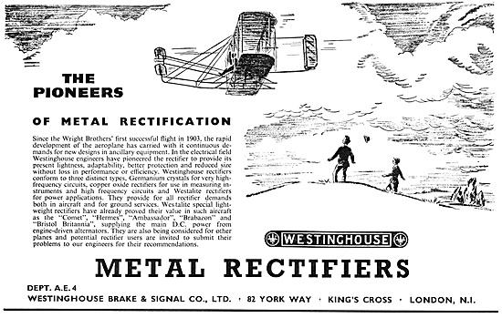Westinghouse Metal Rectifiers 1953                               