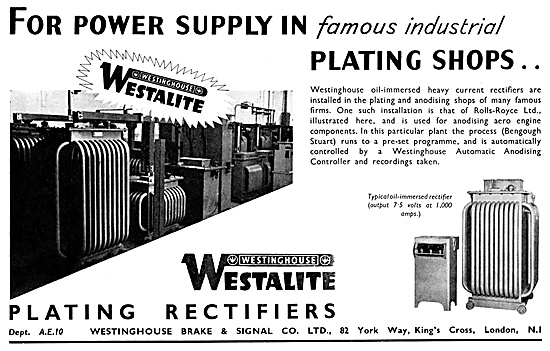 Westinghouse WESTALITE Industrial Rectifiers                     