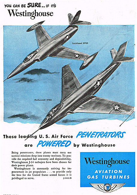 Westinghouse Aviation Gas Turbines - Westinghouse J-34 Turbojet  