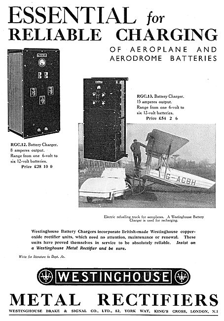 Westinghouse Metal Rectifiers                                    