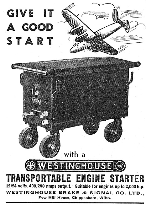 Westinghouse Rectifiers, Engine Starters & Battery Chargers      