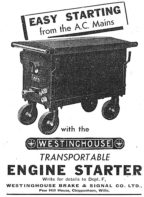 Westinghouse Rectifiers, Engine Starters & Battery Chargers      