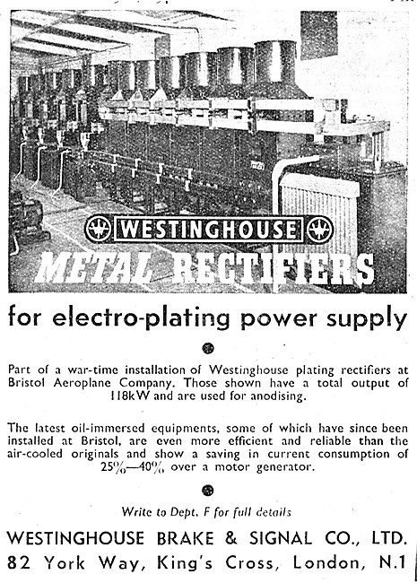 Westinghouse Rectifiers, Engine Starters & Battery Chargers      