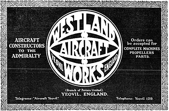 Westland Aircraft 1916 - Petters                                 