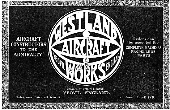 Westland Aircraft Works. Yeovil England                          