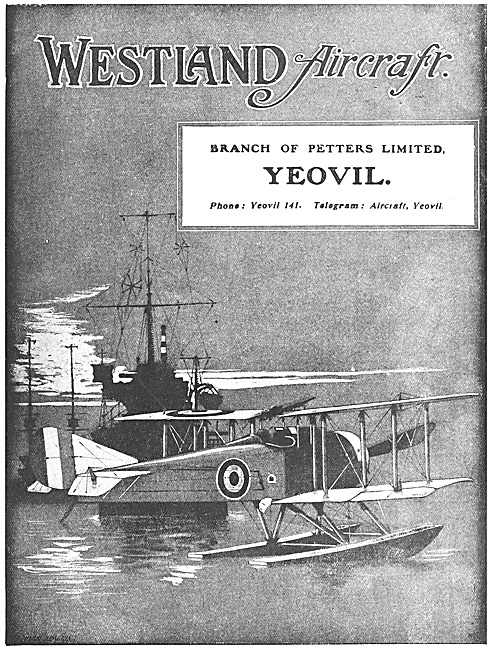 Westland Aircraft 1918                                           