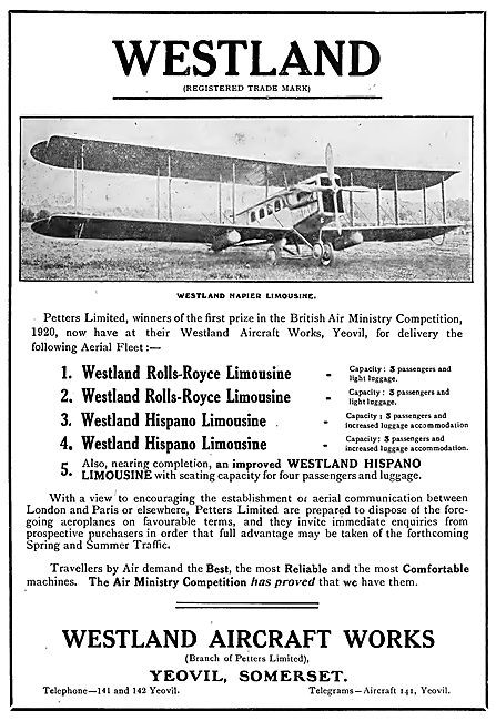 Westland Napier Limousine                                        