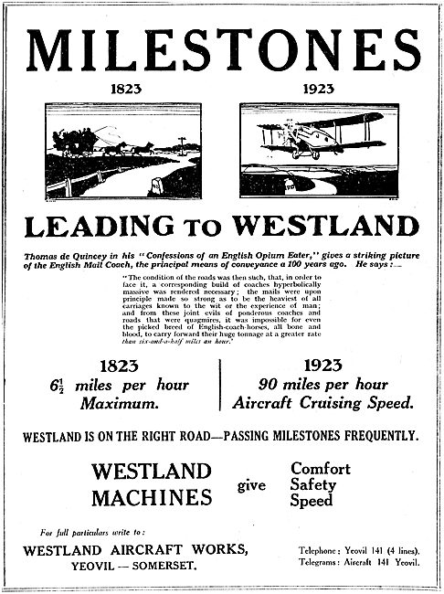 Milestones leading To Westlands                                  