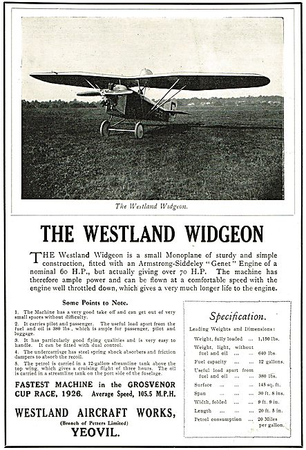 Westland Widgeon (Genet)                                         