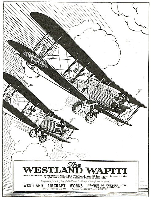 Westland Wapiti General Purpose Aircraft                         