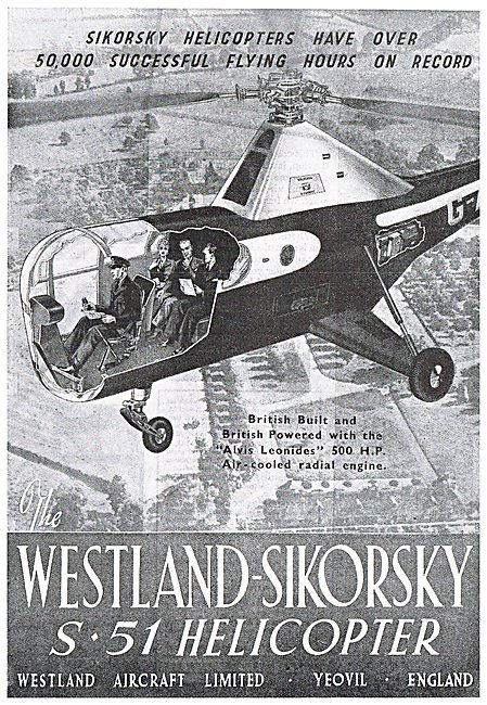 Westland-Sikorsky S51 Helicopter                                 