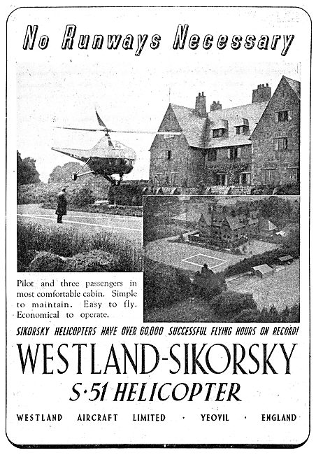 Westland-Sikorsky S51 Helicopter                                 