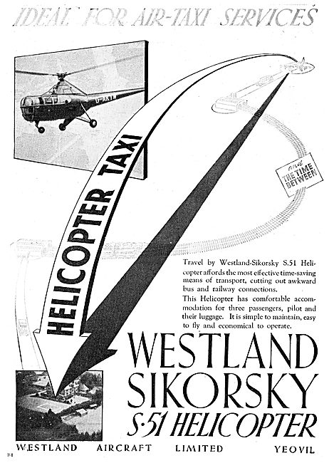 Westland-Sikorsky S51 Helicopter                                 