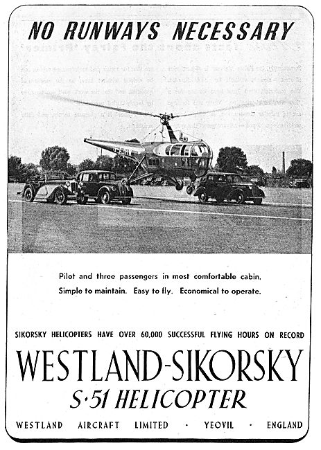 Westland-Sikorsky S51 Helicopter                                 