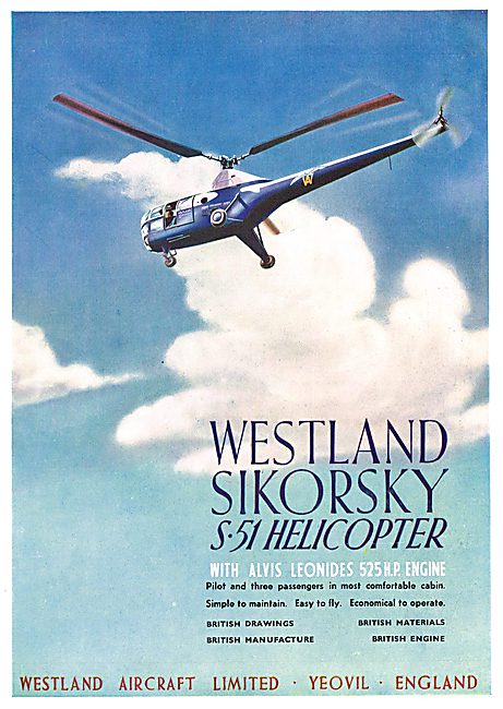 Westland Sikorsky S51 Helicopter                                 