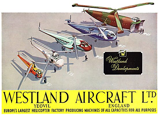 Westland Helicopters 1951 Models                                 