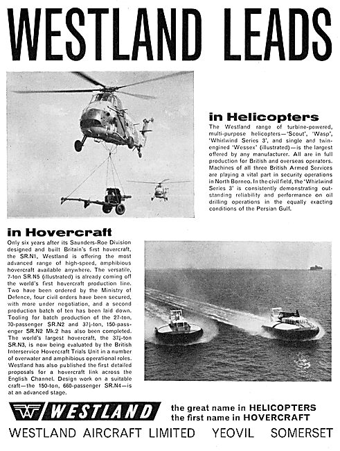 Westland Helicopters 1965                                        