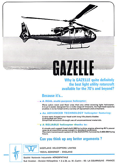 Westland  Aerospatiale Gazelle                                   