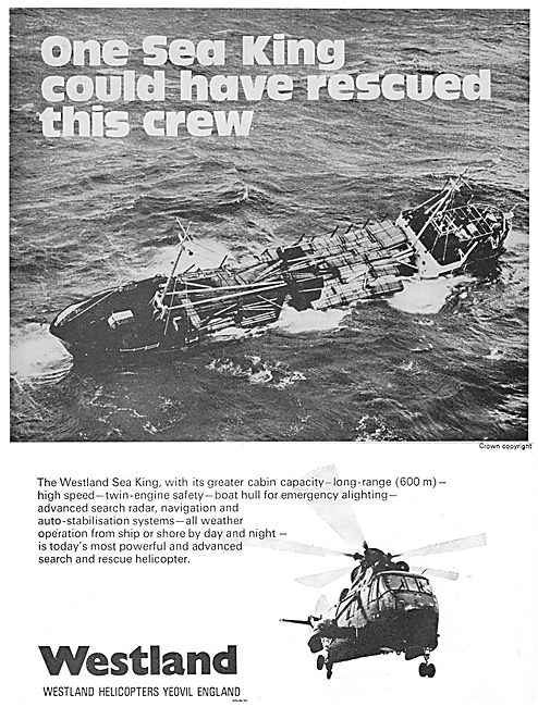 Westland: One Sea King Could Have Saved This Crew.               