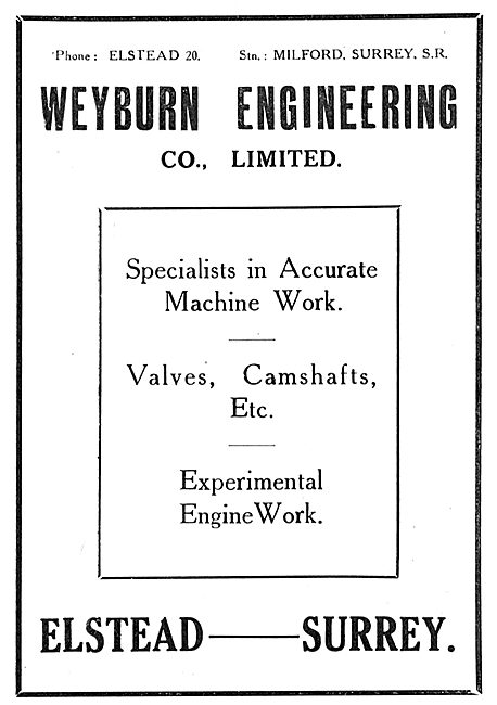 Weyburn Engineering - Specialists In Accurate Machine Work       