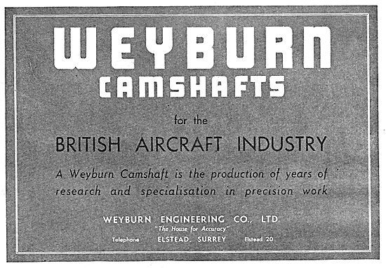 Weyburn Engineering - Aero Engine Camshafts                      