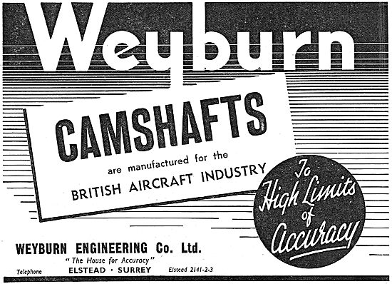 Weyburn Aero Engine Camshafts                                    