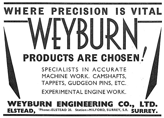 Weyburn Engineering - Aero Engine Camshafts                      