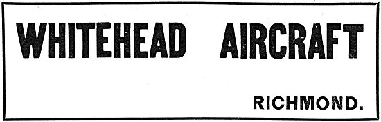 Whitehead Aircraft Company. Richmond. 1917 Advert                