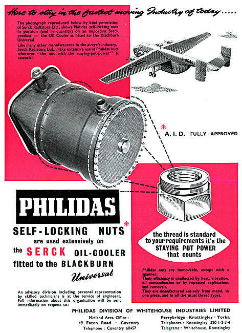 Whitehouse Industries - Philidas Self-Locking Lock-Nuts          