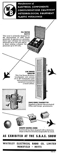 Whiteley Electrical Components For Aircraft - Radio Sonde        