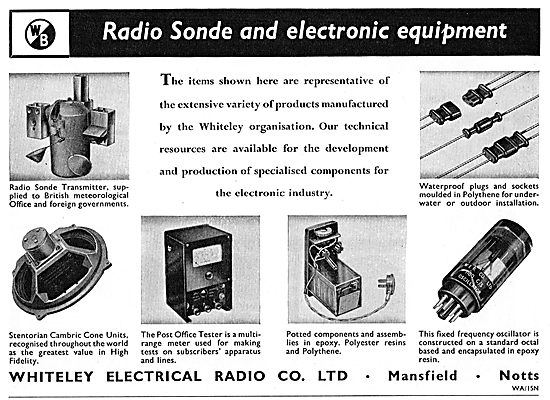 Whiteley Electronic Components For Aircraft                      