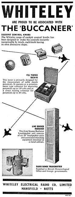 Whiteley Electrical Components For Aircraft                      