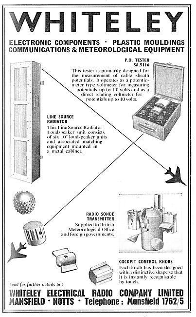 Whiteley Electrical Components For Aircraft                      