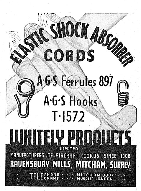 Whiteley Products. Elestic Shock Absorber Cords. AGS Ferrules    