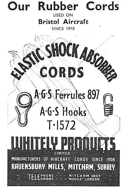 Whiteley Products. Elestic Shock Absorber Cords. AGS Ferrules    