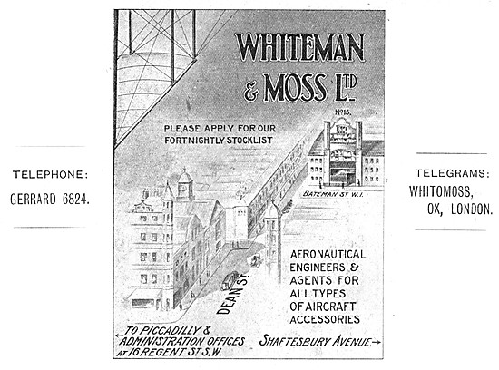 Whiteman & Moss Aeronautical Engineers & Component Manufacturers 