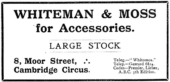 Whiteman & Moss Aeroplane Accessories                            