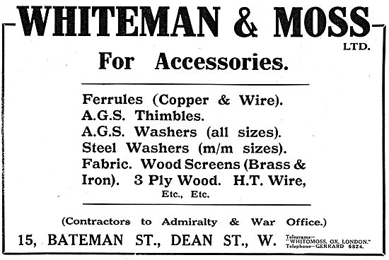 Whiteman & Moss - AGS Parts & Accessories                        