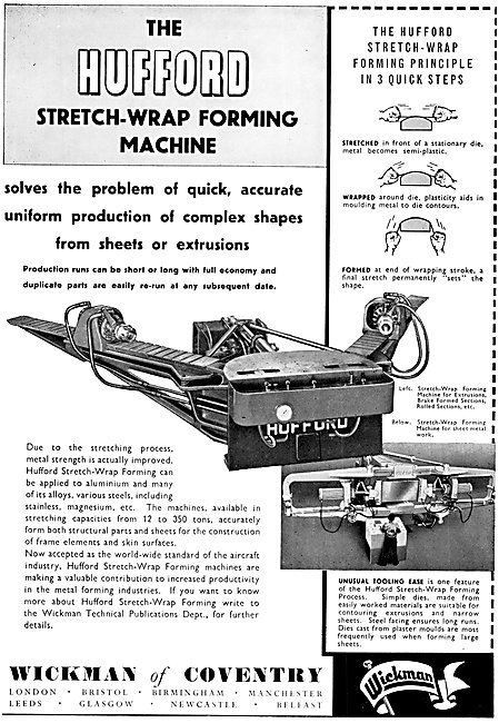 Wickman Hufford Stretch-Wrap Forming Machine                     