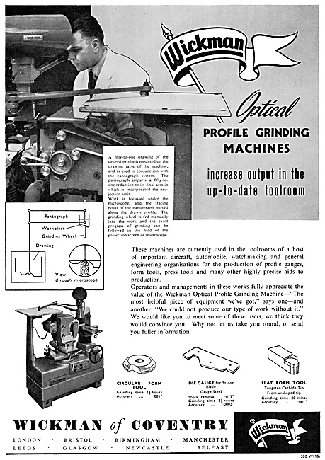 Wickman Profile Grinding Machines WIMET                          