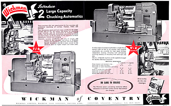 Wickman Of Coventry  WIMET Wickman Engineering Machinery         