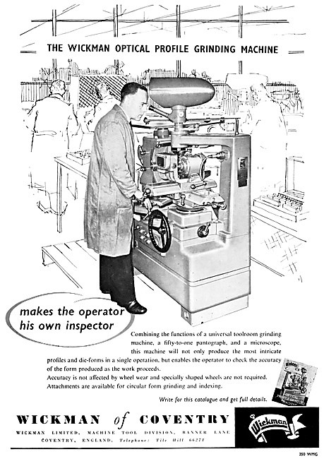 Wickman Optical Profile Grinder                                  