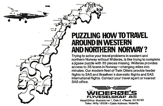 Wideroe Airlines For Travel Around Western & Northern Norway     