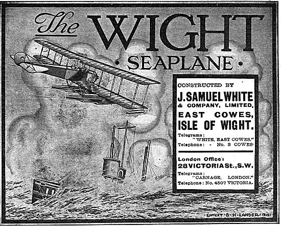 The Wight Seaplane - Esat Cowes Isle Of Wight                    